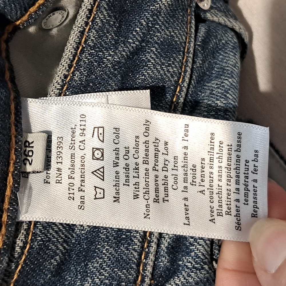 Everlane The '90s Forever Jean. Dark Indigo. Size 26R. - Picture 12 of 15